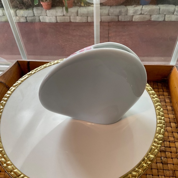 Fine Porcelain Collection Coeur Floral Cat Vase by Minou-ettes C. Pradalie 1984 - Picture 2 of 4